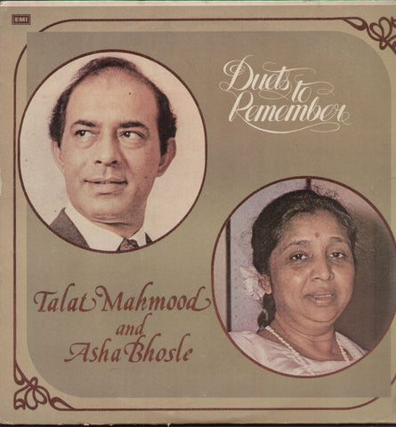 Asha Bhosle & Talat Mahmood Duets Bollywood Vinyl LP