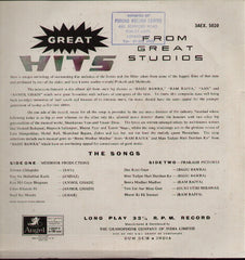 Great Hits From Great Studios - Mehboob Indian Vinyl LP