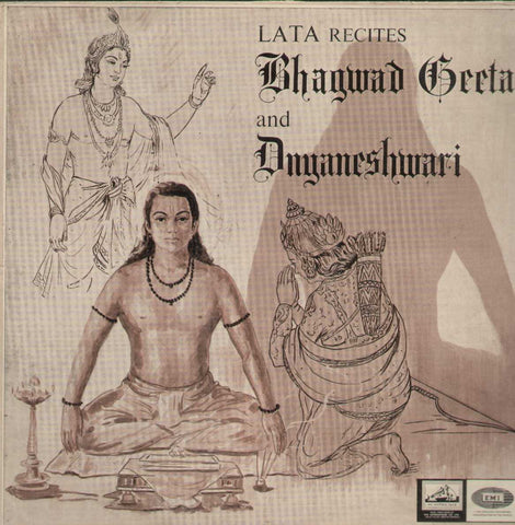 Lata Recites Bhagwad Geeta And Dnyaneshwari Bollywood Vinyl LP- First Press