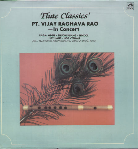 Vijay Raghava Rao - In Concert - Classical Bollywood Vinyl LP