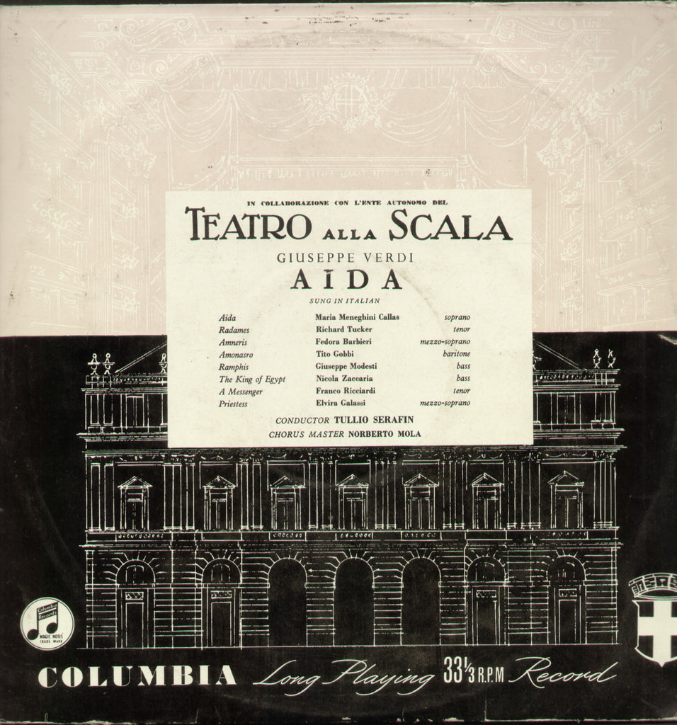Theatro Alla Scala Giuseppe Verdi Aida - English Bollywood Vinyl LP