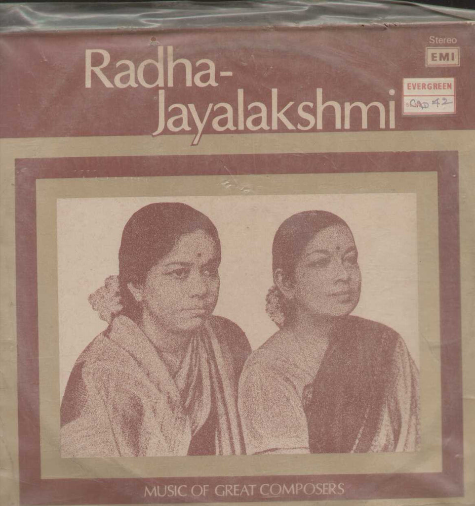 Music of Great Composers Radha - Jayalakshmi 1981 Vinyl L P