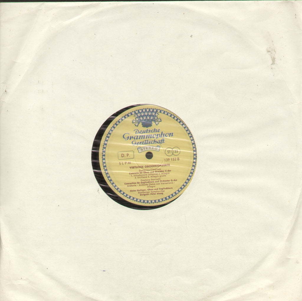 Virtuose Oboenkonzerte - English Bollywood Vinyl LP - No Sleeve