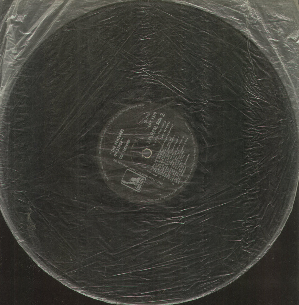 The Ventures On Stage - English Bollywood Vinyl LP - No Sleeve