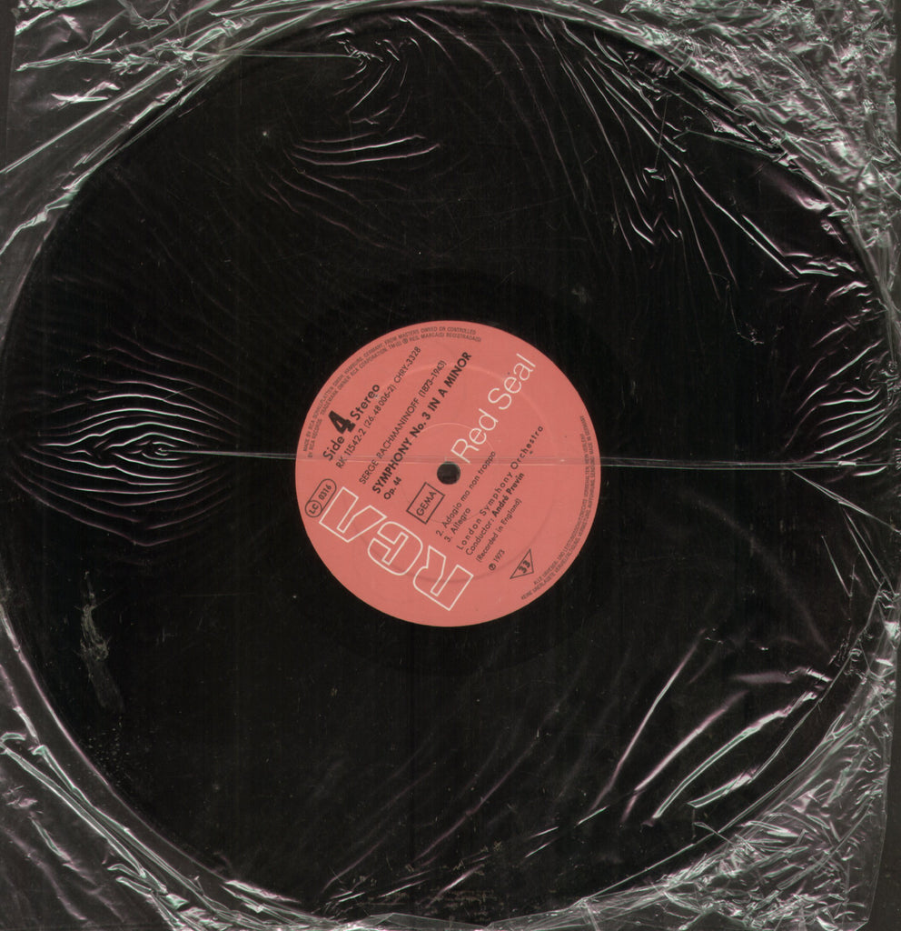 Symphony No. 3 In G Minor - English Bollywood Vinyl LP - No Sleeve