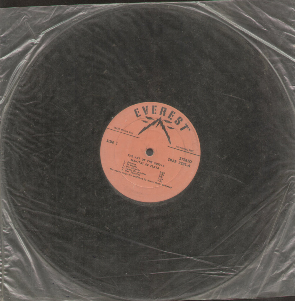 The Art of The Guitar Manitas De Plata - English Bollywood Vinyl LP - No Sleeve