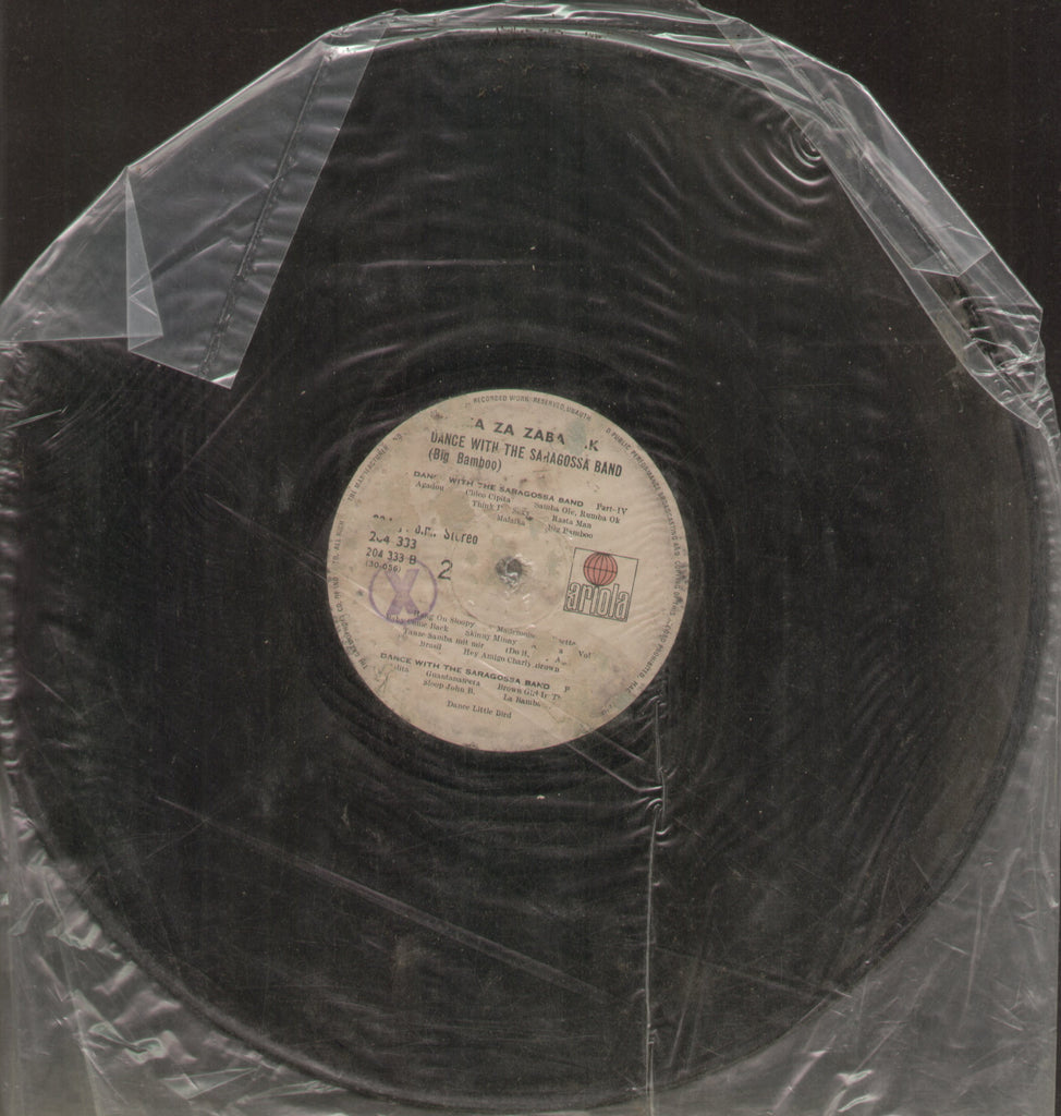 Saragossa Band – Za Za Zabadak - Dance With The Saragossa Band - English Bollywood Vinyl LP - No Sleeve