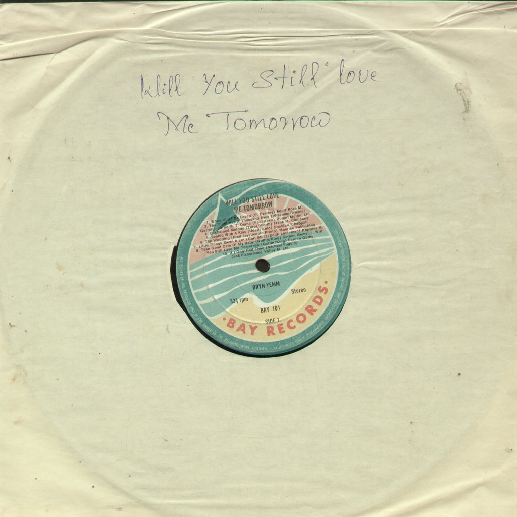 Will You Still Love Me Tomorrow - English Bollywood Vinyl LP - No Sleeve