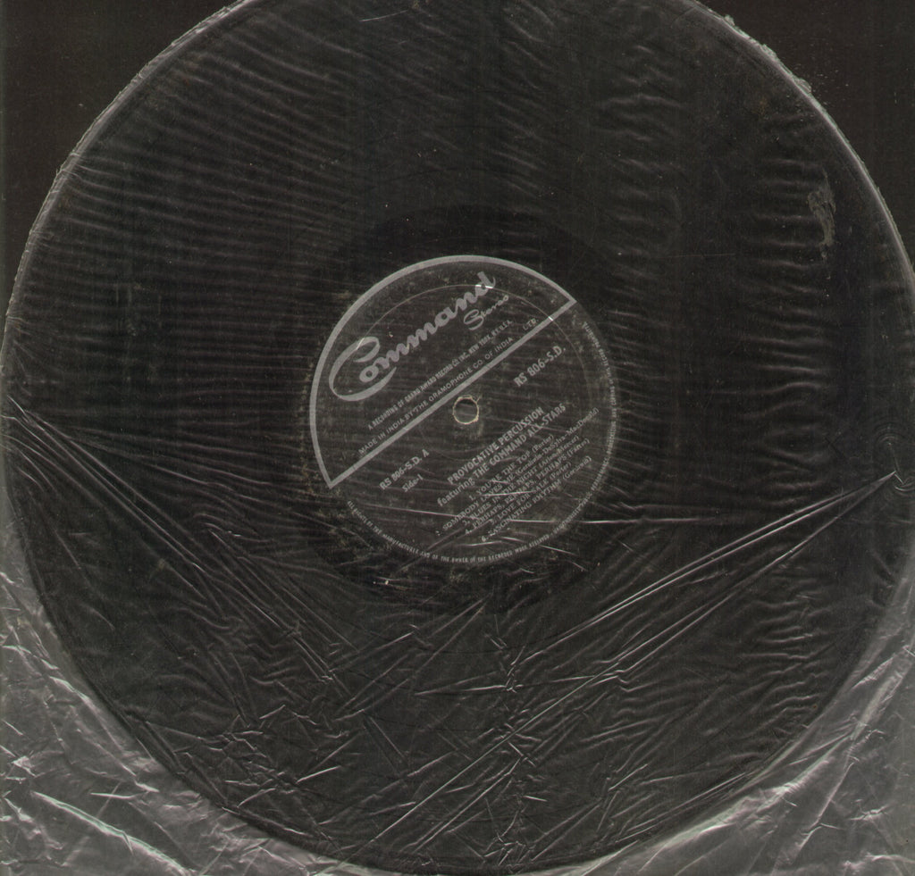 Provocative Percussion Featuring The Command All Stars - English Bollywood Vinyl LP - No Sleeve