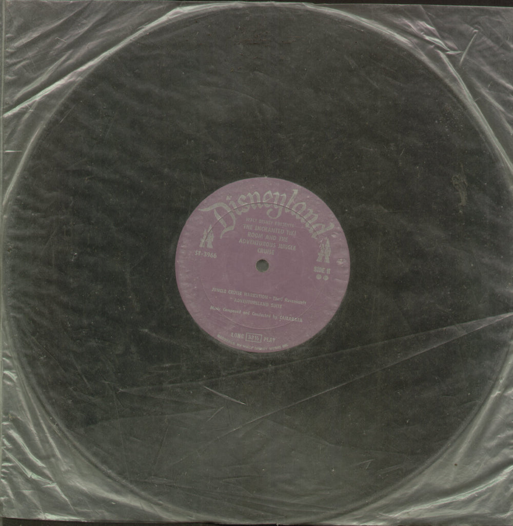 The Enchanted Tiki Room and The Adventurous Jungle Cruise - English Bollywood Vinyl LP - No Sleeve