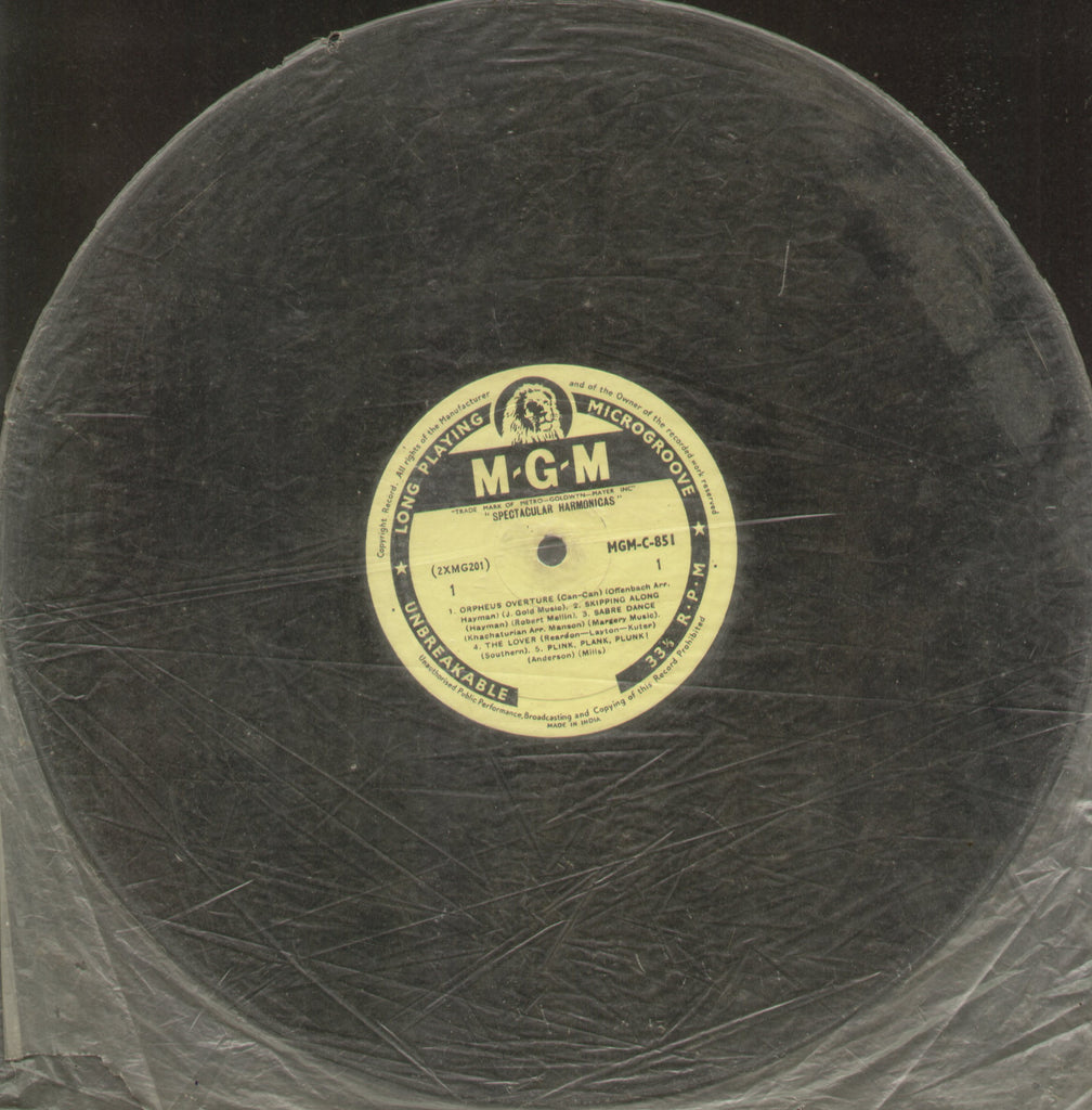 Spectacular Harmonicas - English Bollywood Vinyl LP - No Sleeve