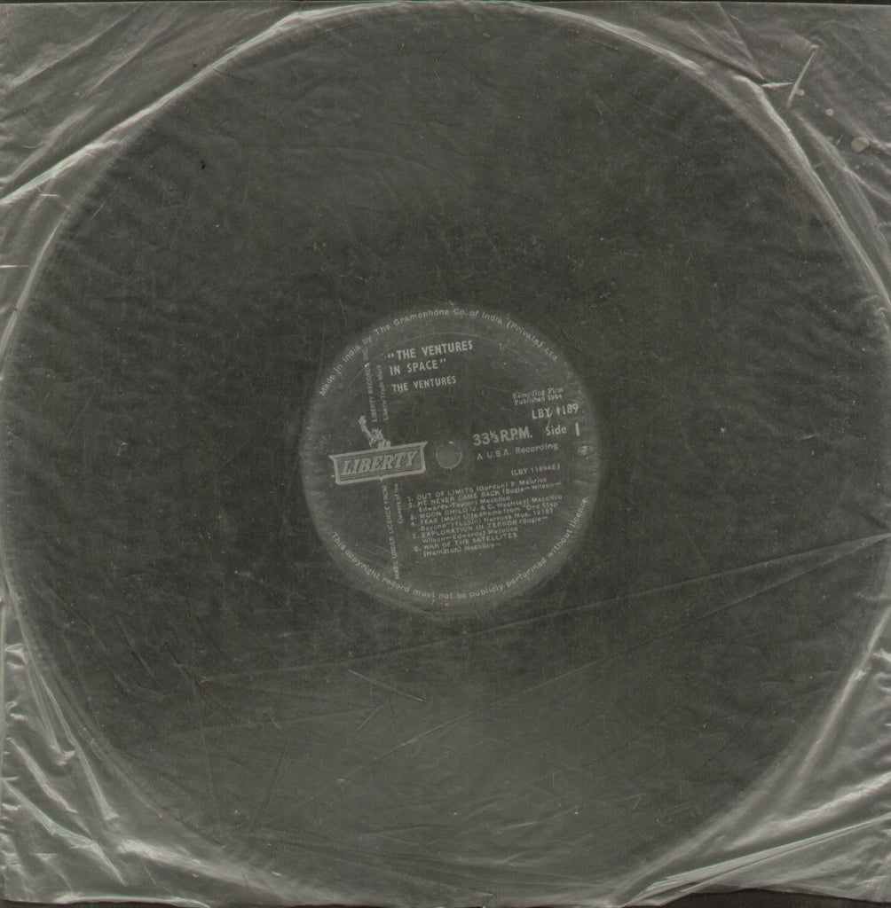 The Ventures In Space - English Bollywood Vinyl LP - No Sleeve