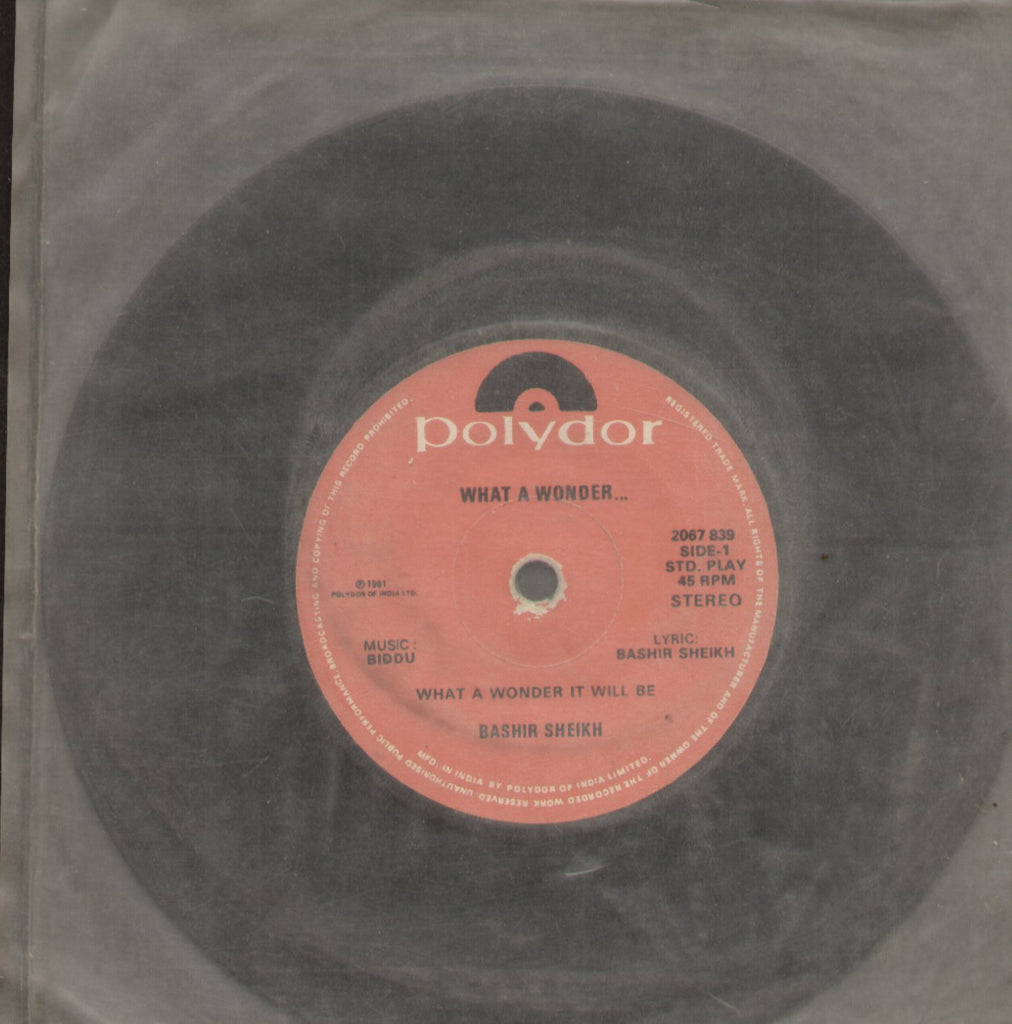 What A Wonder - Compilations Bollywood Vinyl EP - No Sleeve