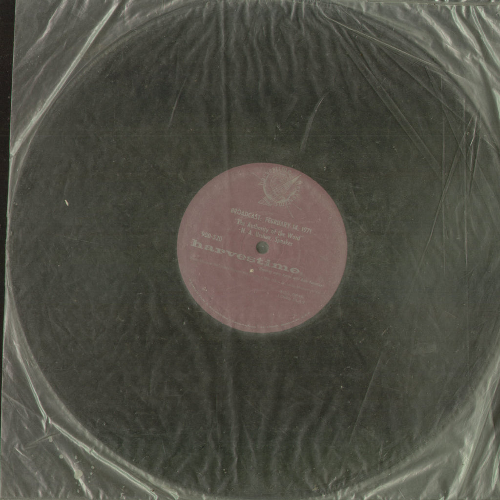 The Authority of The Word - English Bollywood Vinyl LP - No Sleeve