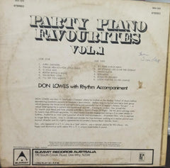 Party Piano Favourites - English Vinyl Record Lp