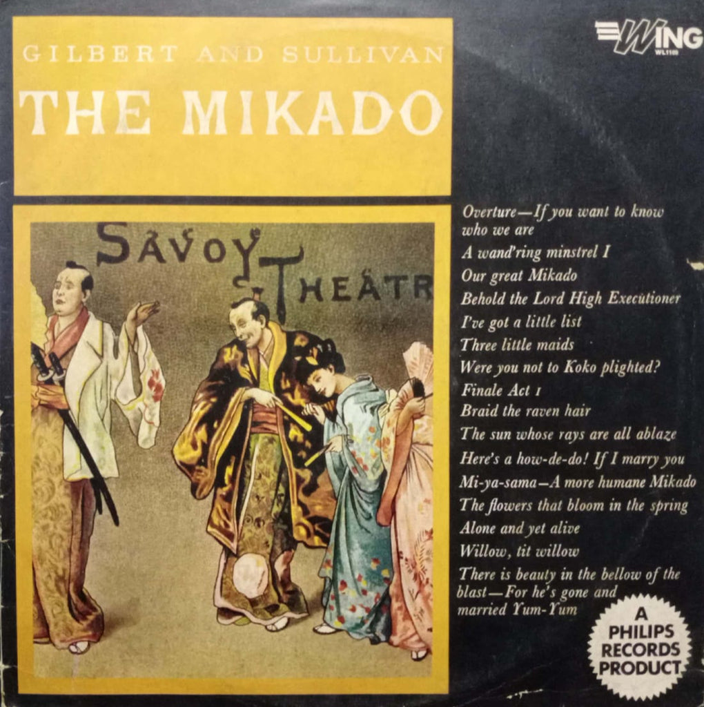 GILBERT AND SULLIVAN THE MIKADO-English vinyl LP