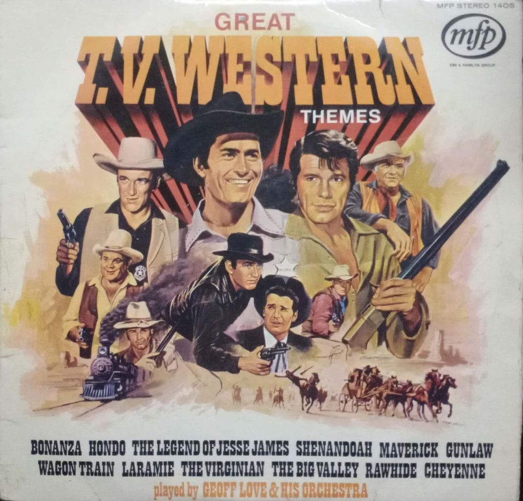 GREAT T.V WESTERN THEMES - English vinyl LP
