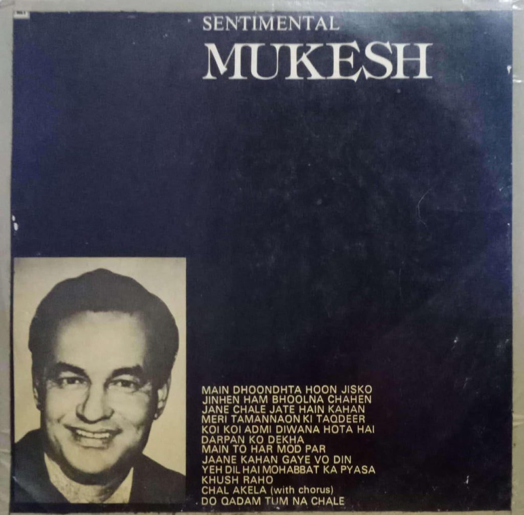 SENTIMENTAL MUKESH - HINDI VINYL LP