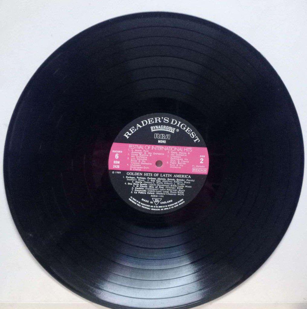 FESTIVAL OF INTERNATIONAL HITS AND GOLDEN HITS OF LATIN AMERICA - ENGLISH VINYL LP