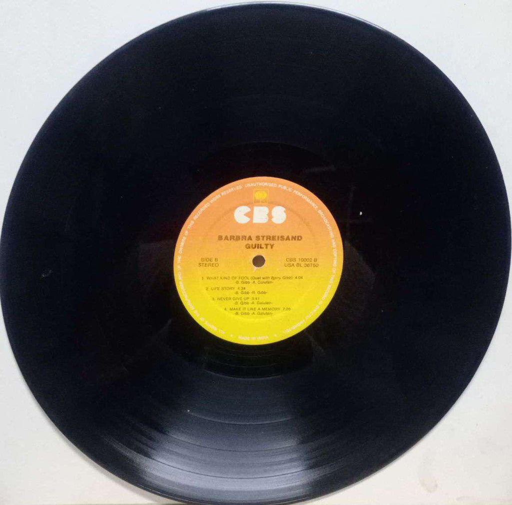 BARBRA STREISAND GUILTY - ENGLISH VINYL LP