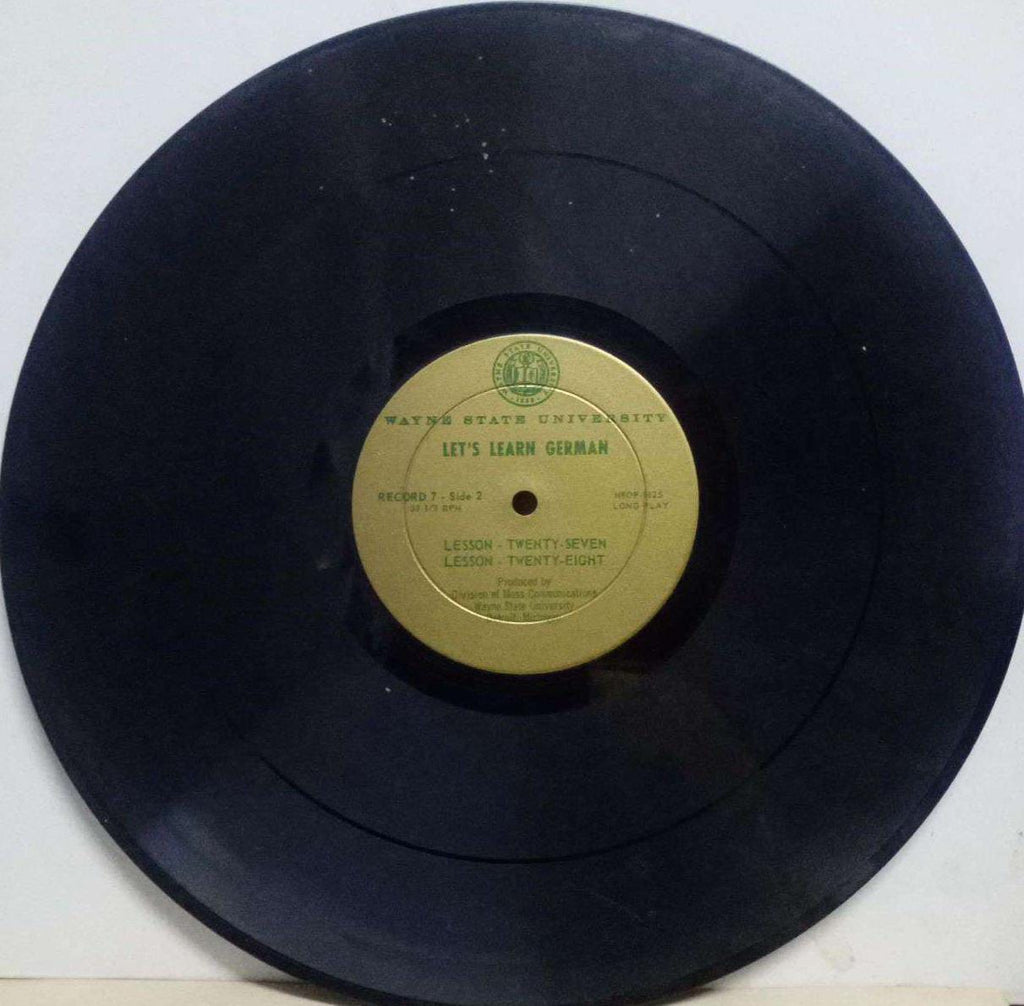 LET'S LEARN GERMAN LESSON TWENTY FIVE TO TWENTY EIGHT - ENGLISH VINYL LP