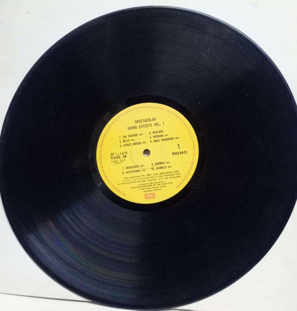 SPECTACULAR SOUND EFFECT VOL 1 - ENGLIAH VINYL LP - NO  SLEEVE