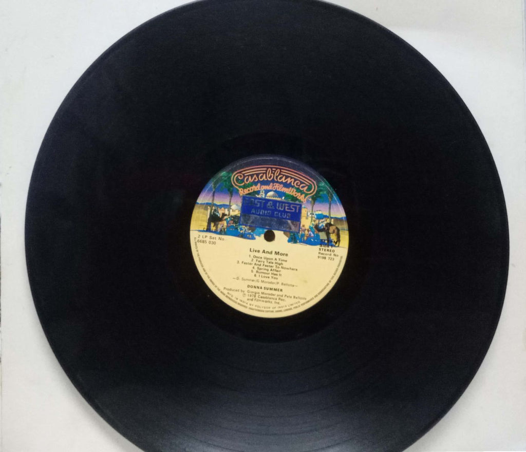 LIVE AND MORE DONNA SUMMER - ENGLISH VINYL LP - NO SLEEVE