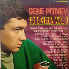 GENE PITNEY BIG SIXTEEN VOL THREE - ENGLISH VINYL LP