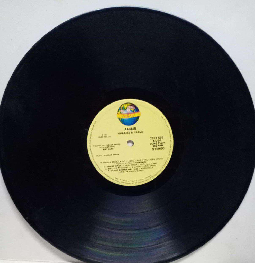 AAHAIN GHAZALS AND NAZMS - HINDI VIYNL LP