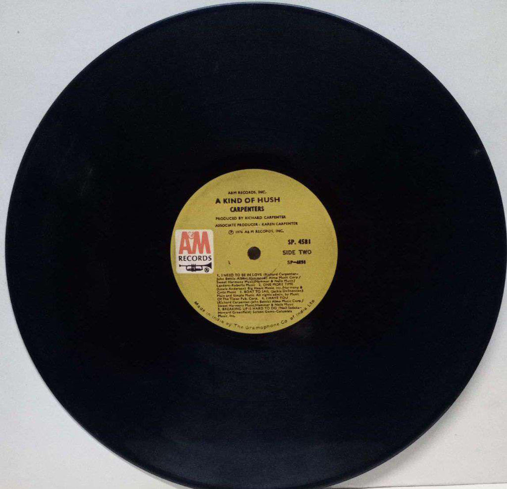A KIND OF HUSH CARPENTERS - ENGLISH VINYL LP