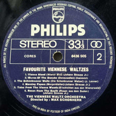FAVORITE VIENNESE WALTZES - ENGLISH VINYL LP