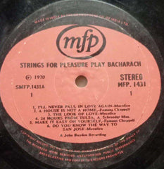 STRINGS FOR PLEASURE PLAY BACHARACH - ENGLISH VINYL LP