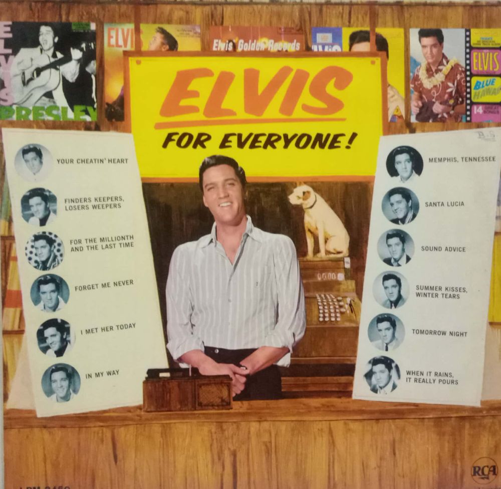 ELVIS FOR EVERYONE - ENGLISH VINYL LP