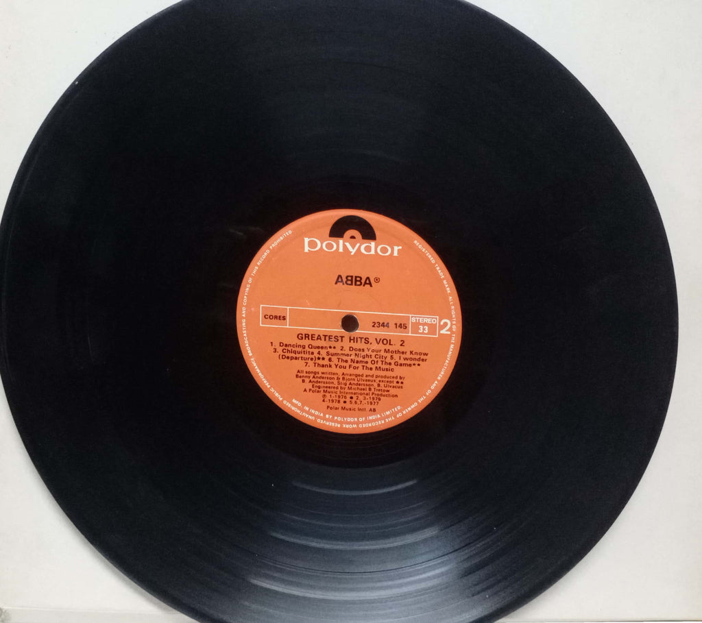 ABBA GREATEST HITS VOL.2 - ENGLISH VINYL LP