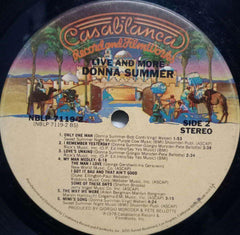 LIVE AND MORE DONNA SUMMER - ENGLISH VINYL LP