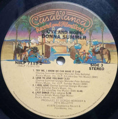 LIVE AND MORE DONNA SUMMER - ENGLISH VINYL LP