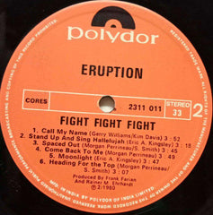 ERUPTION FIGHT FIGHT FIGHT - ENGLISH VINYL LP