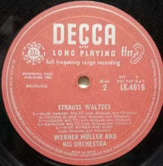 STRAUSS WALTZES - ENGLISH VINYL LP