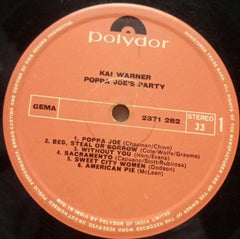 KAI WARNER POPPA JOE'S PARTY - ENGLISH VINYL LP