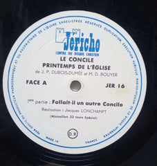 LE  CONCILE PRINTEMPS DE L'EGLISE - ENGLISH VINYL LP