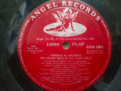 MEMORIES OF GREATNESS THE GOLDEN VOICE OF K.L..SAIGAL VOL 3 - HINDI VINYL LP