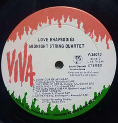 LOVE RHAPSODIES MIDNIGHT STRING QUARTET - ENGLISH VINYL LP - NO SLEEVE