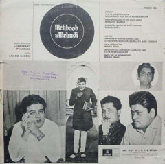 MEHBOOB KI MEHNDI - HINDI VINYL LP