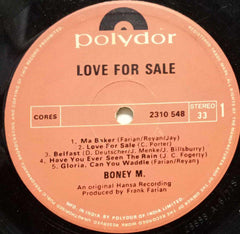 BONEY M LOVE FOR SALE - ENGLISH VINYL LP