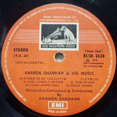 INSTRUMENTAL ANANDA SHANKAR AND HIS MUSIC - VINYL LP