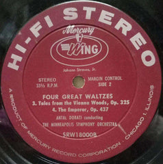 FOUR GREAT WALTZES - ENGLISH VINYL LP