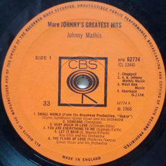 MORE JOHNNY'S GREATEST HITS - ENGLISH VINYL LP