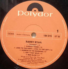 BARRY RYAN - ENGLISH VINYL LP
