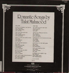 Talat Mahmood - Romantic Songs Indian Vinyl LP