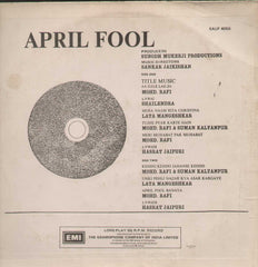 April Fool 1960 Bollywood Vinyl LP